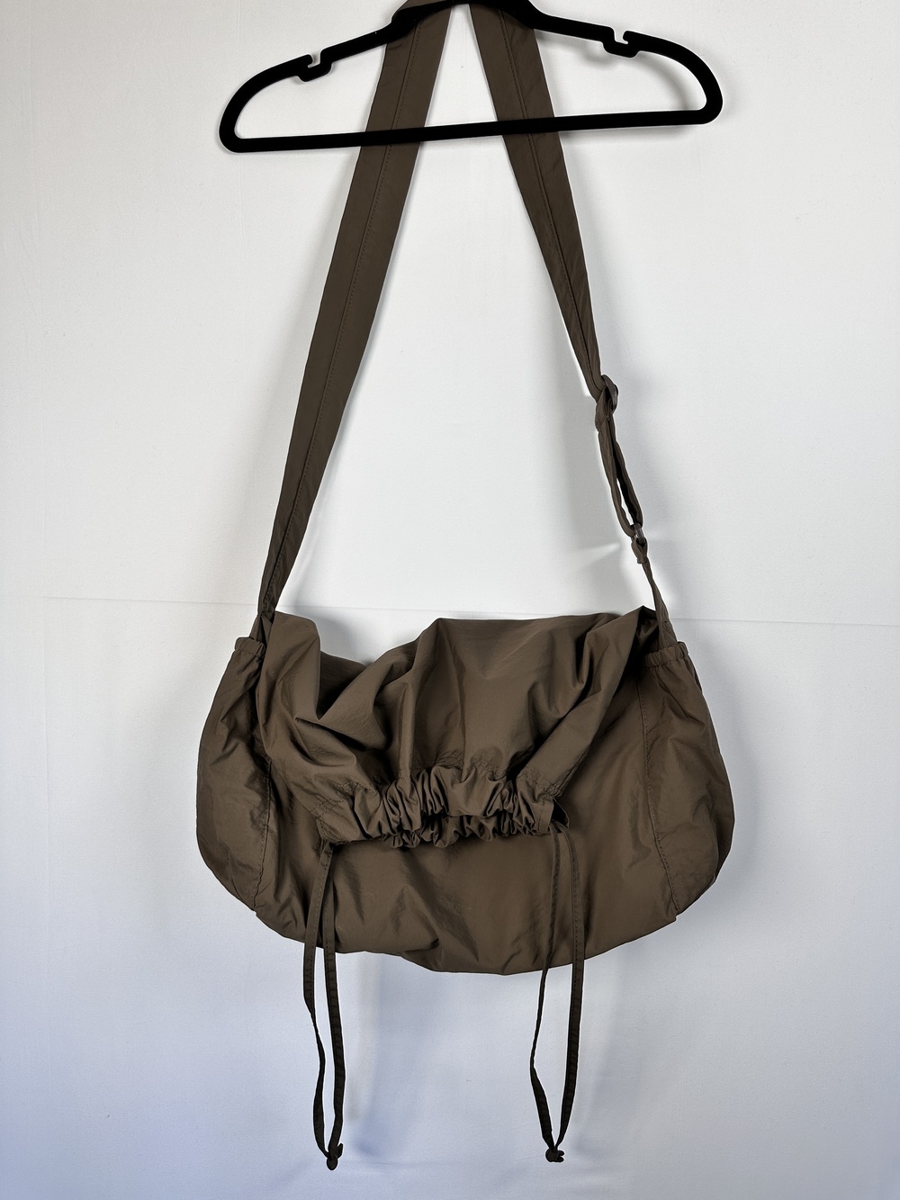 Uniqlo Nylon Crossbody Shoulder Bag Olive Gorpcore
